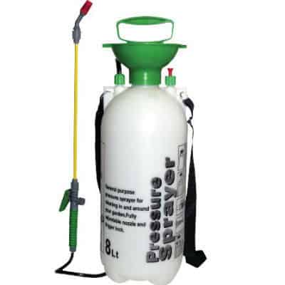 kingfisher 5l pressure sprayer, ideal for gardeners who want to spray the drive way a couple of times a year or spray a couple of time a year in the gardener. A good quality product but professionals would be better looking for a better more robust product. Am-Tech's 8 litre pressure sprayer is ideal for spraying larger areas and is ideal for home use. Its everything you would expect from a garden sprayer with a robust built and is excellent value for money. Not suitable for professional use.