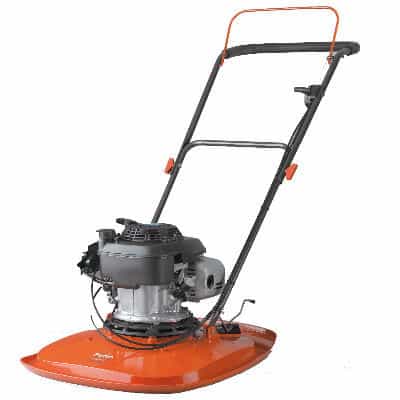 The Fymo petrol lawnmower is there only petrol model and has a 50.5cm cutting blade which is powered by a powerful 160cc (5.5hp) Honda engine. Ideal for slopes and mowing areas not suitable for electric. Will cut the toughest, longest grass. Very heavy at 20kg which can be a issue for some gardeners all though a wheel kit is available. The Fymo petrol lawnmower is there only petrol model and has a 50.5cm cutting blade which is powered by a powerful 160cc (5.5hp) Honda engine. Ideal for slopes and mowing areas not suitable for electric. Will cut the toughest, longest grass. Very heavy at 20kg which can be a issue for some gardeners all though a wheel kit is available.