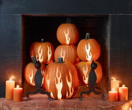 Pumpkin Fire Place