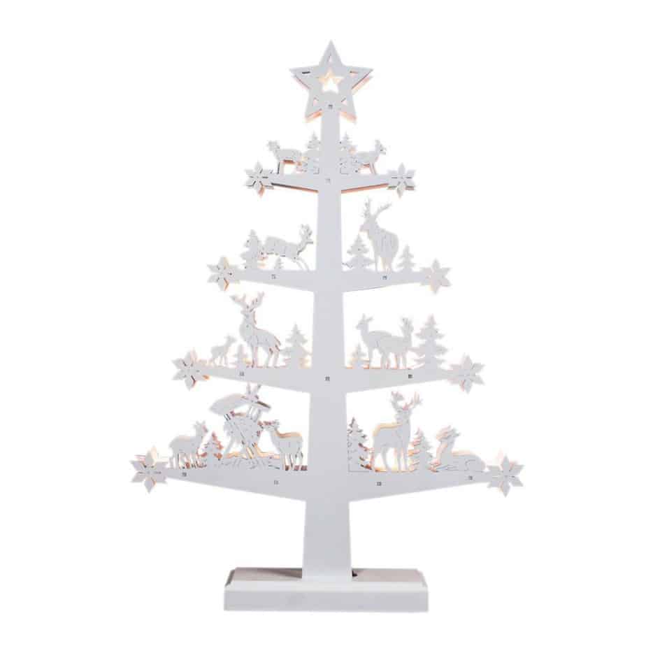 mini white christmas tree