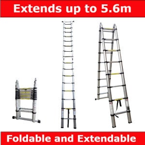 WORHAN 5.6m telescopic folding ladders review - Best for professional use