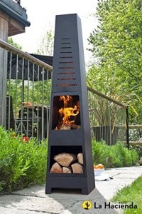 La Hacienda Skyline Black Steel Garden Chiminea REVIEW
