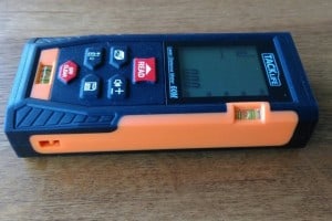 Tacklife laser distance measurer side view