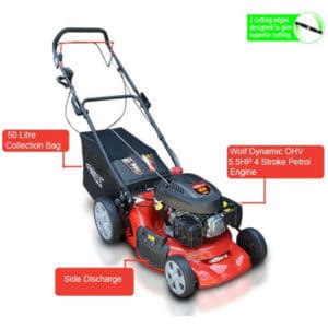 Frisky Fox PLUS 5.5hp Self Propelled Petrol Lawn Mower