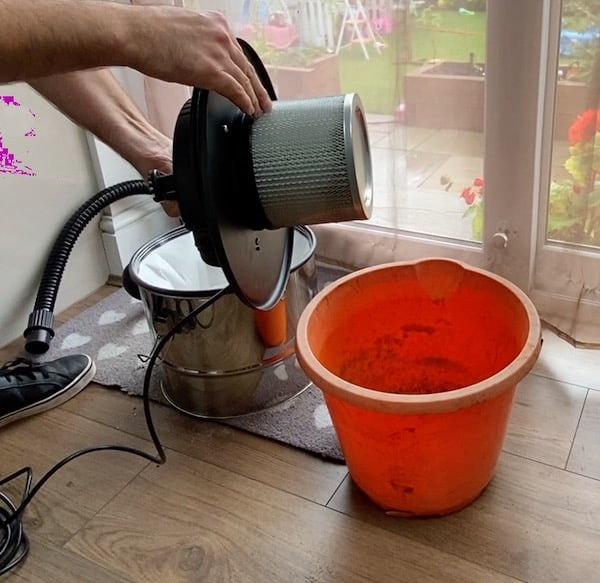 HEPA filter from ash vacuum