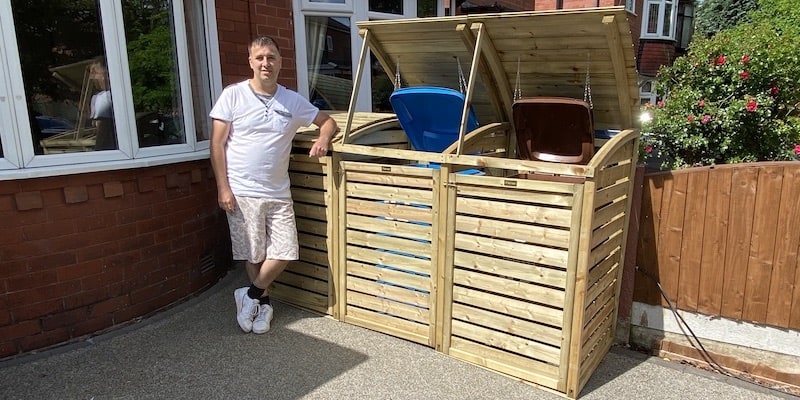 my wheelie bin store at home