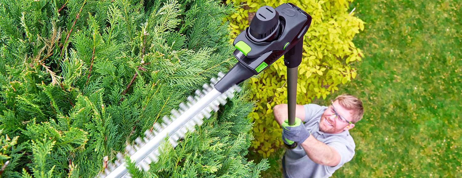 gtech cordless pole hedge trimmer