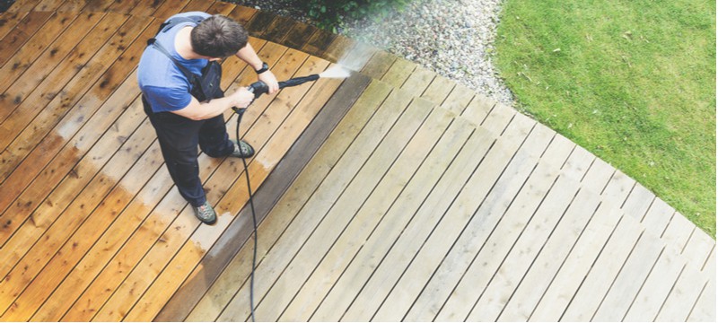 In this article, we discuss how to clean a patio or decking with a pressure washer covering everything from what to do and how to avoid damaging decking.