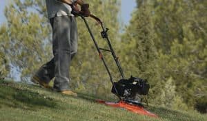 Hover mowers are popular for small gardens but you can get professional petrol grade models which are better for slopes and banks. See the best hover mowers now