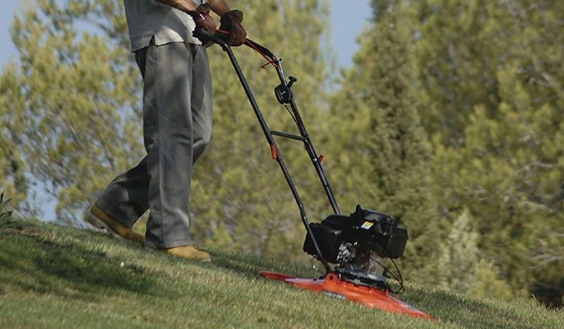 Hover mowers are popular for small gardens but you can get professional petrol grade models which are better for slopes and banks. See the best hover mowers now