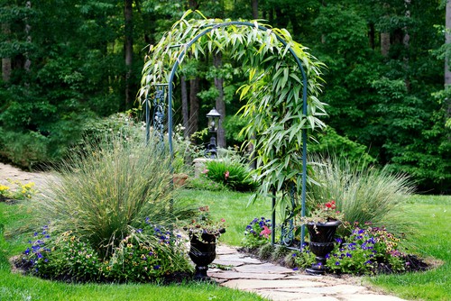 Garden-arch-over-path-between-two-lawns
