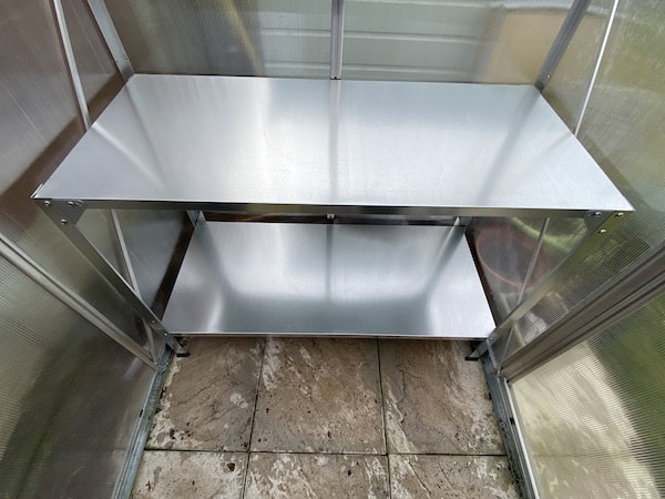 Palram greenhouse table with shelf for storage - My best pick