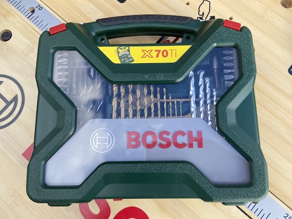 Bosch drill bit set case