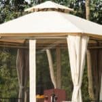 My review of the Best Hexagonal Gazebos including the Outsunny model in the picture