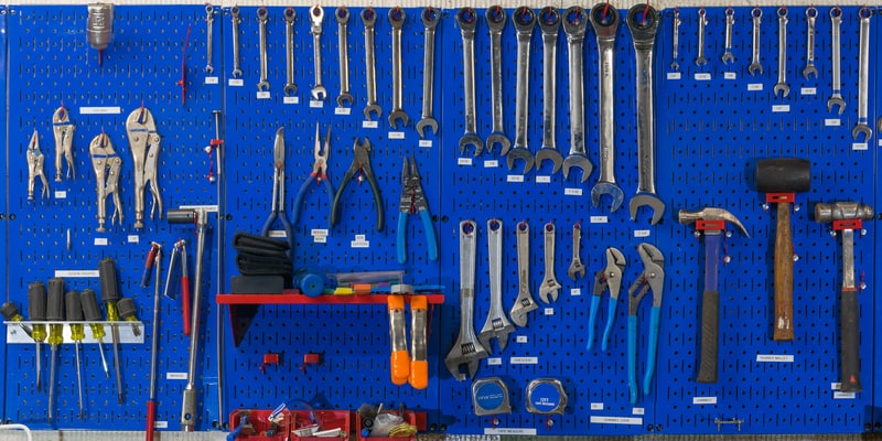 Tool Storage Wall Mounted Wall Design Ideas