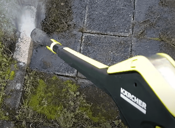 The dirtblaster on the Karcher K5 is perfect for removing thick moss