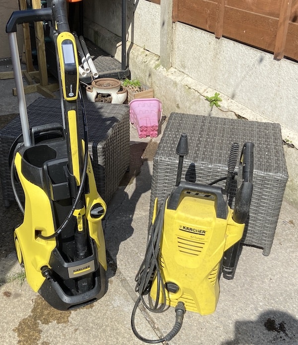 My recent testing between the K2 and K5 Models by Karcher - The K5 is an amazing machine for cleaning patio with years of built-in stains and dirt