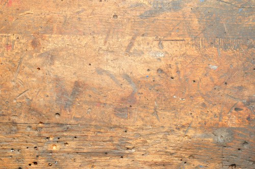 Wood workbench top that is durable and well used