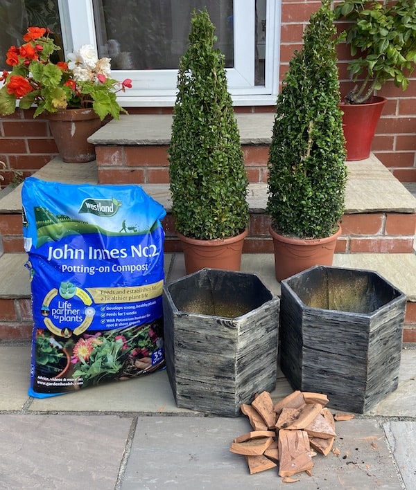 What you need to pot up buxus
