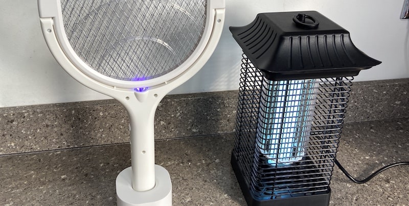 Aspectek Powerful 20-Watt Electric Bug Zapper, Attractive Design for Outdoor and Indoor Use, Waterproof Black Repellent