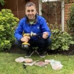 If you have lots of bulbs to plant you can't make it any easier than using a bulb auger, there affordable, easy to use and I wish I invested in one years ago.