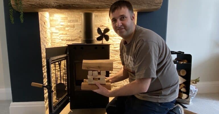 Learning how to light a wood burning stove? I've tried every method to light a stove and I now only use one method, the upside-down method but I tweaked it.