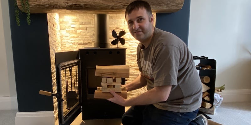 How To Light A Wood Burning Stove - Upside-down Method Tweaked!