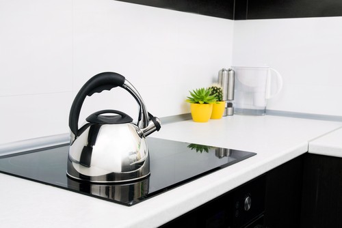 Induction hob kettle for fast boiling water