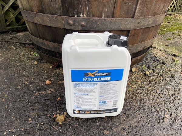 ULTIMA-PRO XP Green mould & Algae Remover my best pick is by far the best patio cleaner, you start to see results instantly within a few minutes as it bubbles on the surface. Its a little more work as you have to brush it into the surface and rinse off after 1-2 hours
