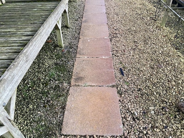 After treating with Smartseal Xtreme Patio Cleaner