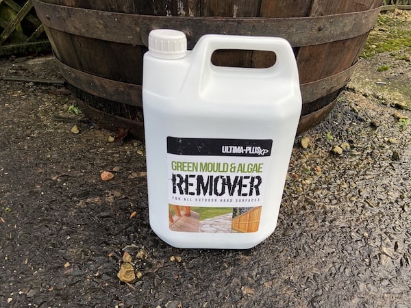 Ultima-Plus XP Moss, Mould & Algae Killer is another good patio cleaner but takes longer to take effect but you just apply and walkway, no need to rinse or brush in like you do my best pick