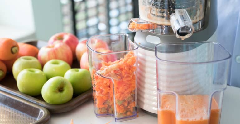 I review several types of juicers, from the best juicers for starting out with through to those which are part of a multi-functional nutrition centre.