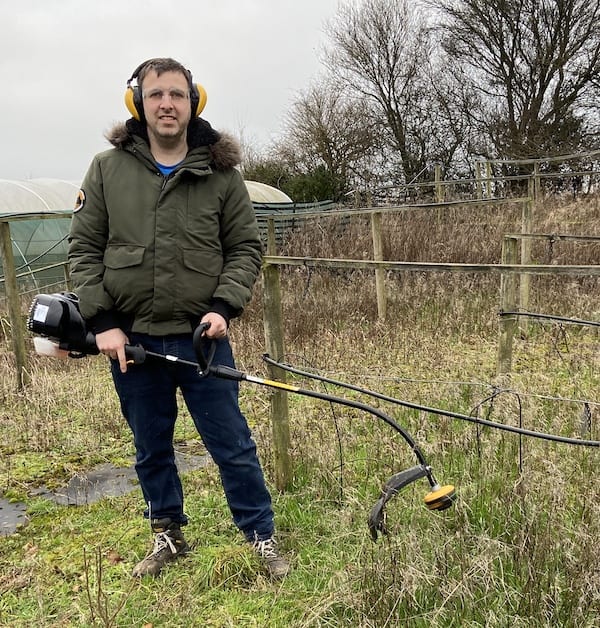 My McCulloch TrimMac 25cc Petrol Grass Trimmer after testing on long grass and weeds