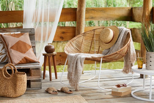 Rattan furniture on patios ideal for conservatory