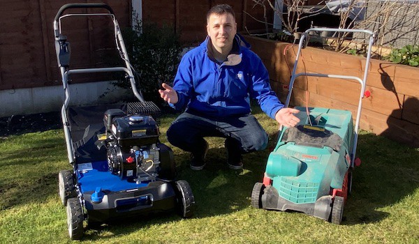 My two favorite scarifiers for keeping an uneven lawn well maintained