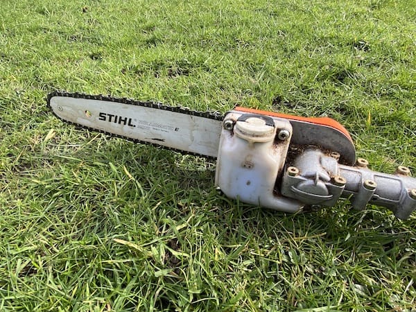 Stihl Long Reach Pole Pruner head with auto oiling