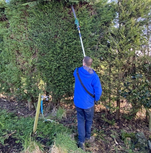 I've been testing this Bosch long reach cordless hedge trimmer for 3 years now