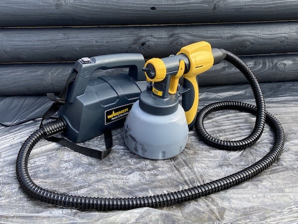 Wagner Fence & Decking Paint Sprayer which is, without doubt, the best electric fence sprayer I have used.