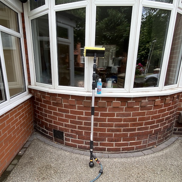 BEST PICK - Wfpd16 Water Fed Window Cleaning Pole With Soap Dispenser Up to 16 ft