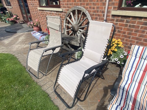 Different recliners ready for testing