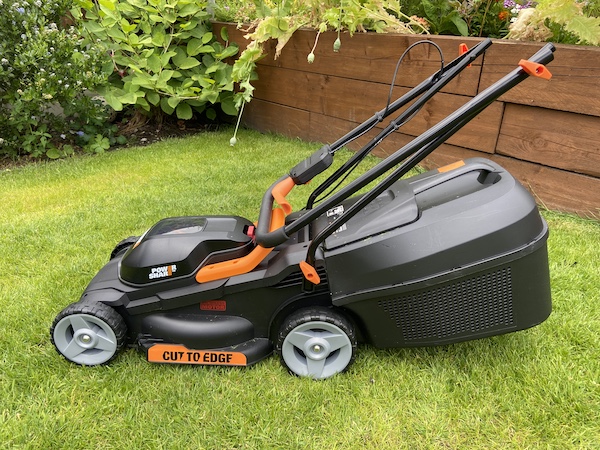 The WORX WG730E Brushless Cordless Lawn Mower, simple design - affordable, great for small gardens