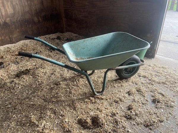 One of the wheelbarrows we have tested for several years still going strong