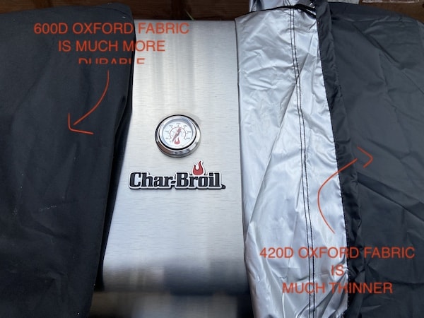 Comparing 420D fabric against the more durable and stronger 600D oxford fabric