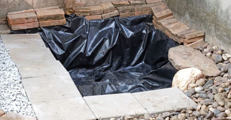The most important part of a pond build is choosing the best pond liner, this is where money is well spent on choosing the right material from EDPM to HDPE.