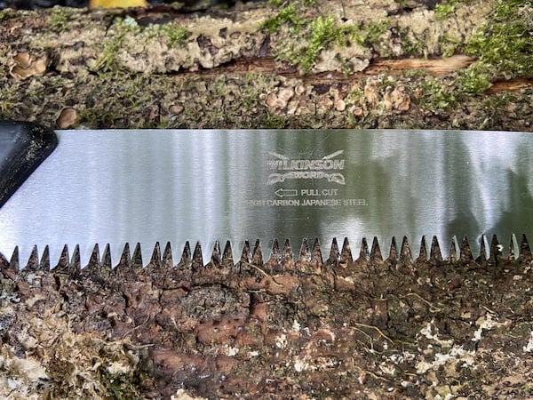 The triple ground teeth on the high carbon steel Japanese steel blade