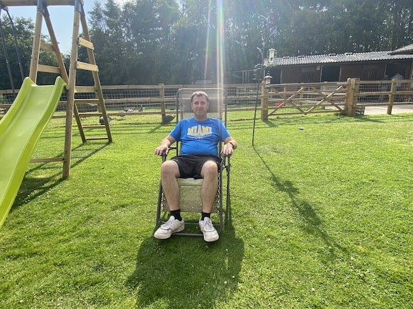 Testing the new Lafuma for comfort