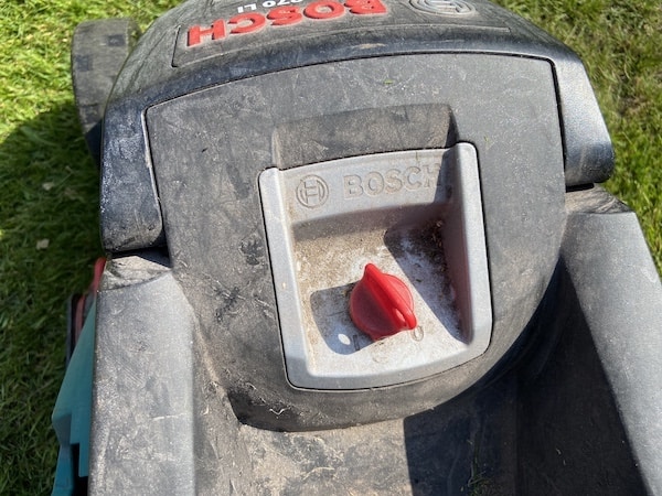 The key that you use to power the power the mower