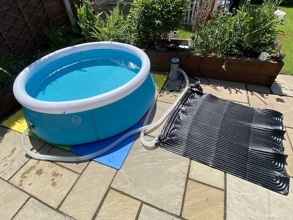Test the heater on a smaller 6ft Intex inflatable pool
