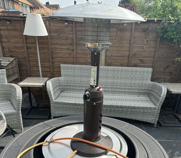 Kingfisher table top patio heater I've used for over 3 years