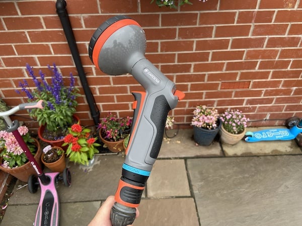 gardena My Gardena Comfort Multi Sprayer, which I think is the best hose spray gun